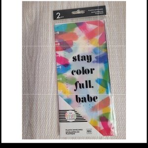 Rainbow Classic Snap In Planner Envelopes